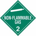 Top Tape And  Label. INCOM Class 2.2 Non-Flammable Gas Tagboard Placard - 100/Pkg TA220TB